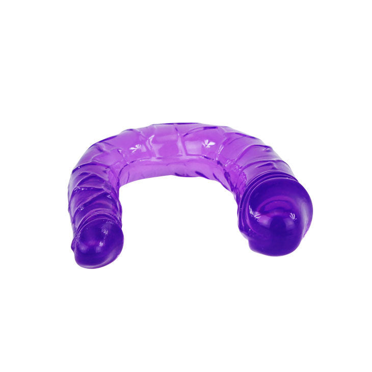DOPPIO DILDO IN JELLY FLESSIBILE LILLA - CHARME VIBE