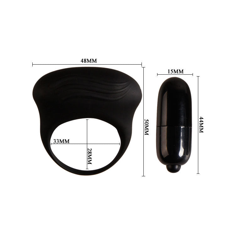 ANELLO VIBRATORE NERO BERTRAM - CHARME VIBE