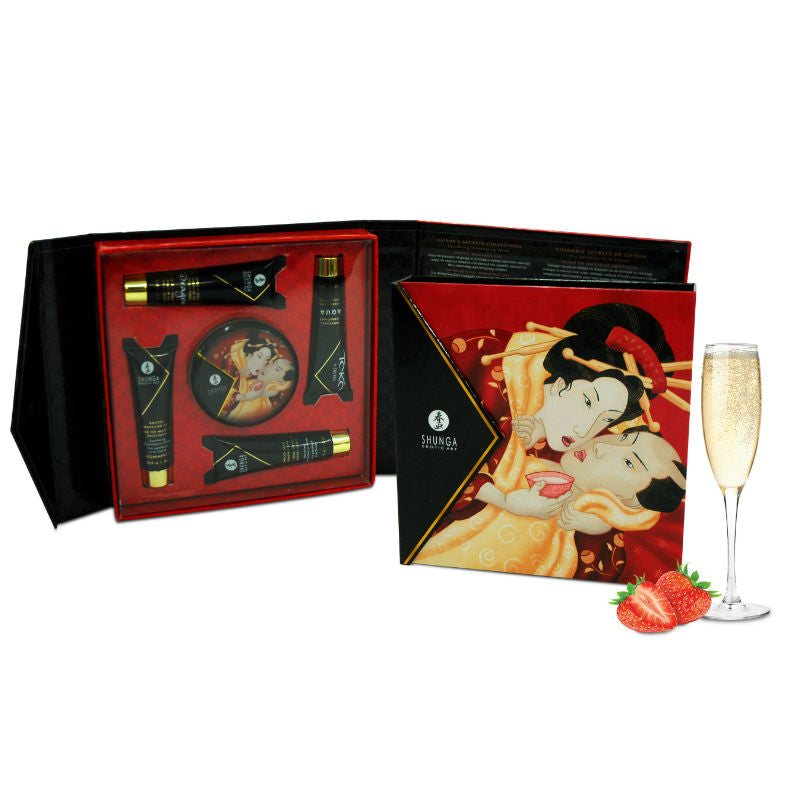KIT SEGRETO GEISHA FRAGOLE E CAVA - CHARME VIBE