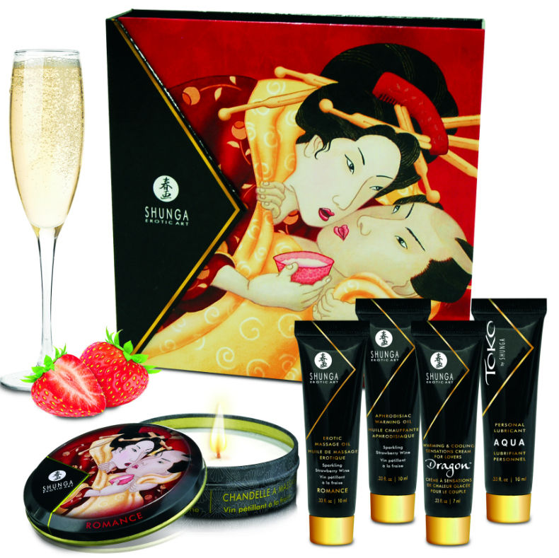 KIT SEGRETO GEISHA FRAGOLE E CAVA - CHARME VIBE