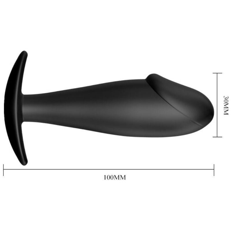 PLUG ANALE IN SILICONE PER PENE NERO - CHARME VIBE