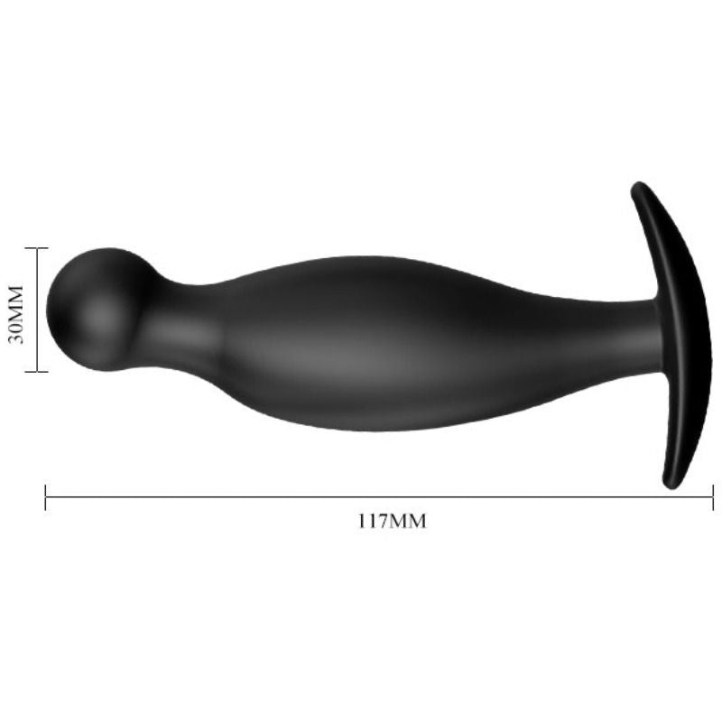 PLUG ANALE IN SILICONE 11.7 CM NERO - CHARME VIBE