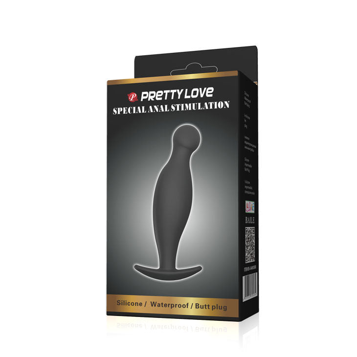 PLUG ANALE IN SILICONE 11.7 CM NERO - CHARME VIBE