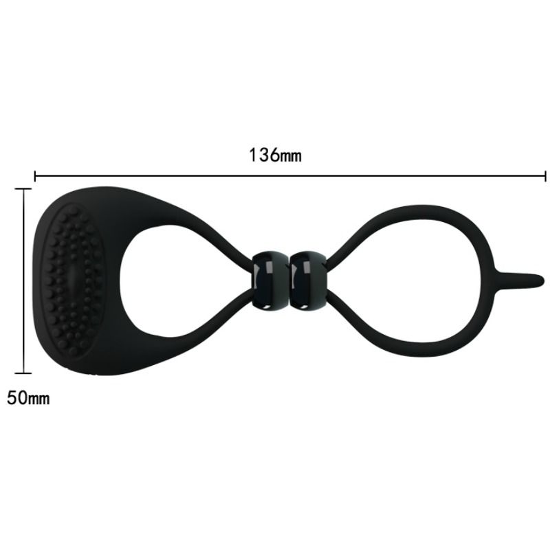ANELLO DOPPIO PER PENE E TESTICOLI - CHARME VIBE