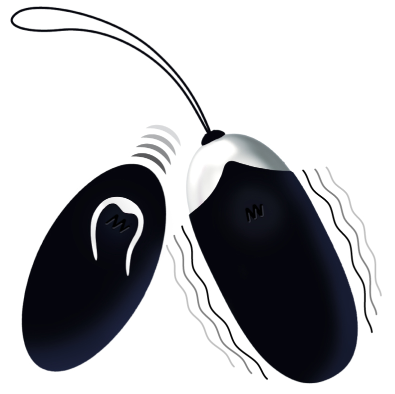 UOVO VIBRANTE FLIPPY II CON TELECOMANDO NERO - CHARME VIBE