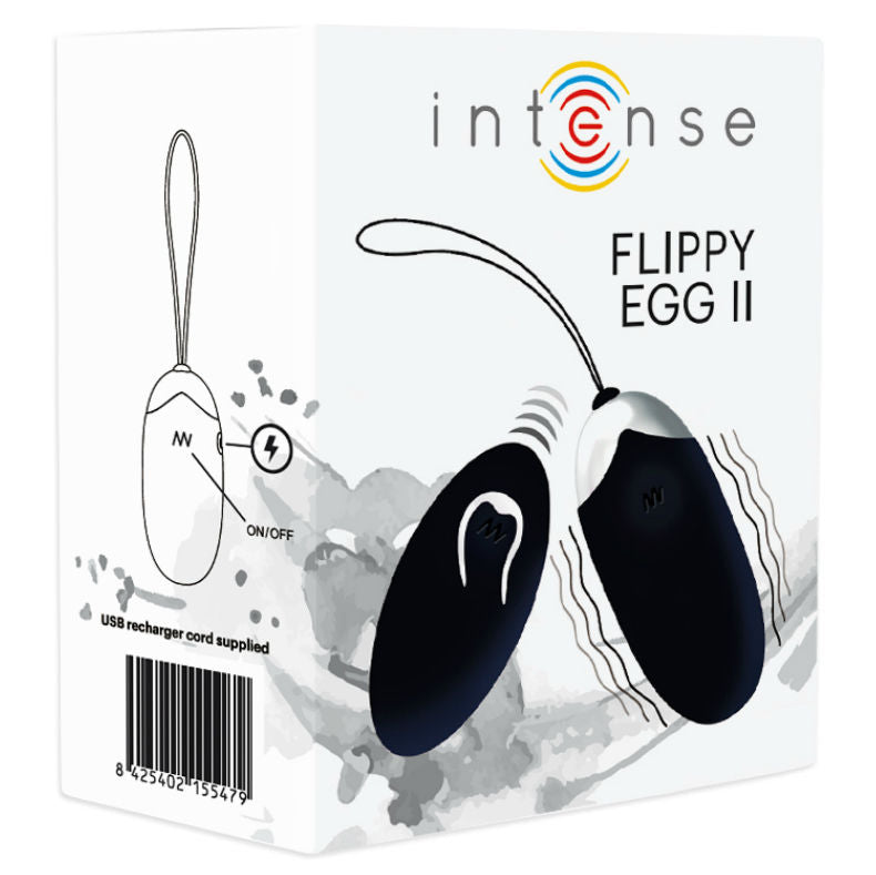 UOVO VIBRANTE FLIPPY II CON TELECOMANDO NERO - CHARME VIBE