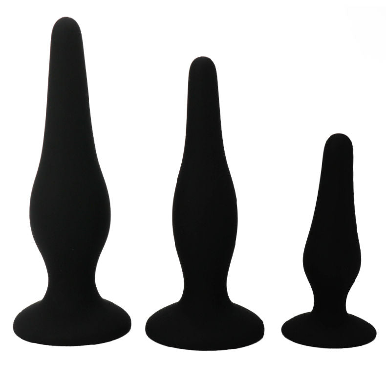 KIT DI INIZIAZIONE IN SILICONE CON TAPPI ANAL - CHARME VIBE