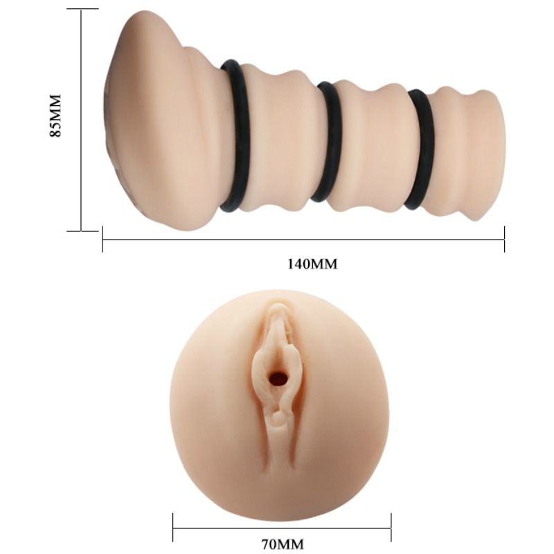 MASTURBADOR CON ANELLI VAGINA MODELLO 2 - CHARME VIBE