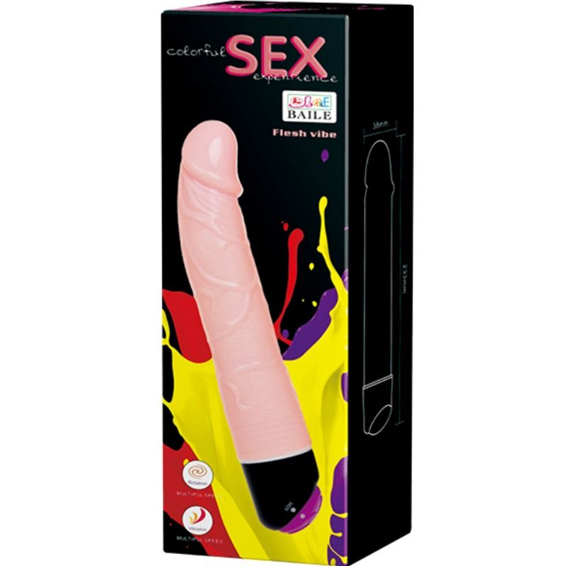 VIBRAZIONE E ROTAZIONE SESSUALE COLORATA 24 CM - CHARME VIBE