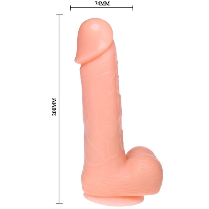 DILDO DONG REALISTICO VIBRAZIONE E ROTAZIONE 20 CM - CHARME VIBE