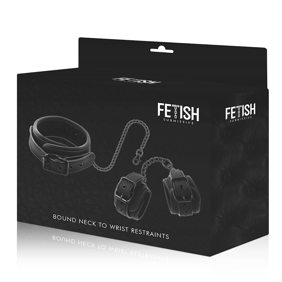 COLLANA E MANETTE IN PELLE VEGANA CON FODERA IN NOPRENE - CHARME VIBE