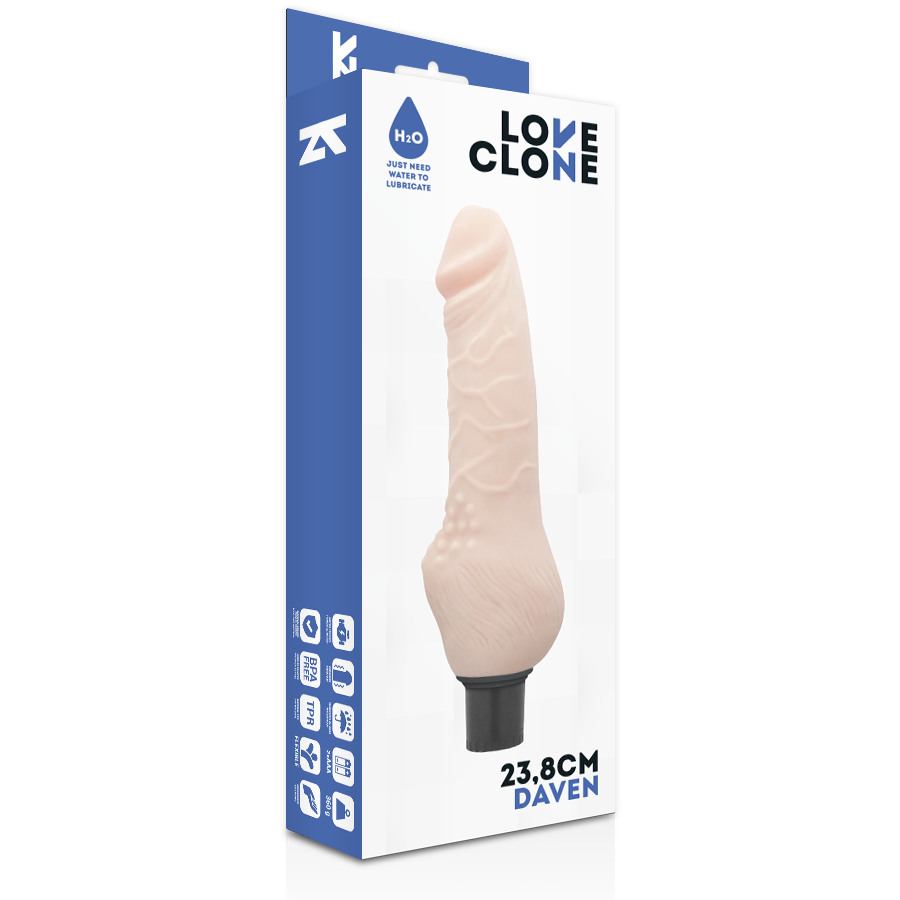 DAVEN AUTOLUBRIFICAZIONE REALISTICA 23.8 CM O 3.8 CM - CHARME VIBE