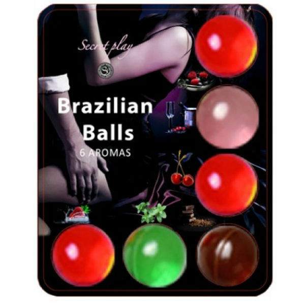 BRASILLIAN BALLS LUBRIFICANTE HOT BALLS 6 UNITÀ - CHARME VIBE