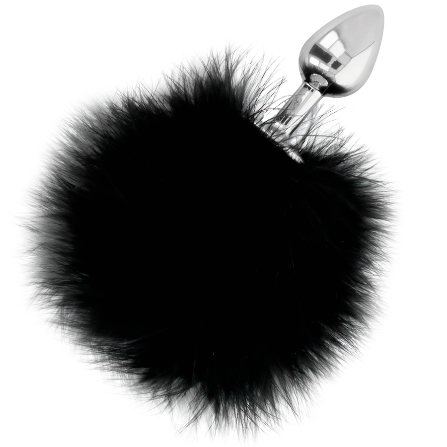 BUTTPLUG ANALE EXTRA CON CODA NERA 7 CM - CHARME VIBE