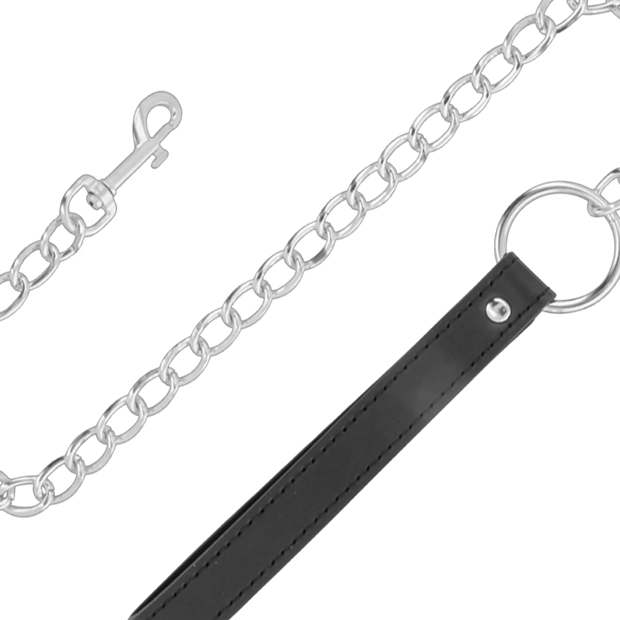 COLLANA PER POSTURA CONFORTEVOLE CON CATENA IN PELLE - CHARME VIBE