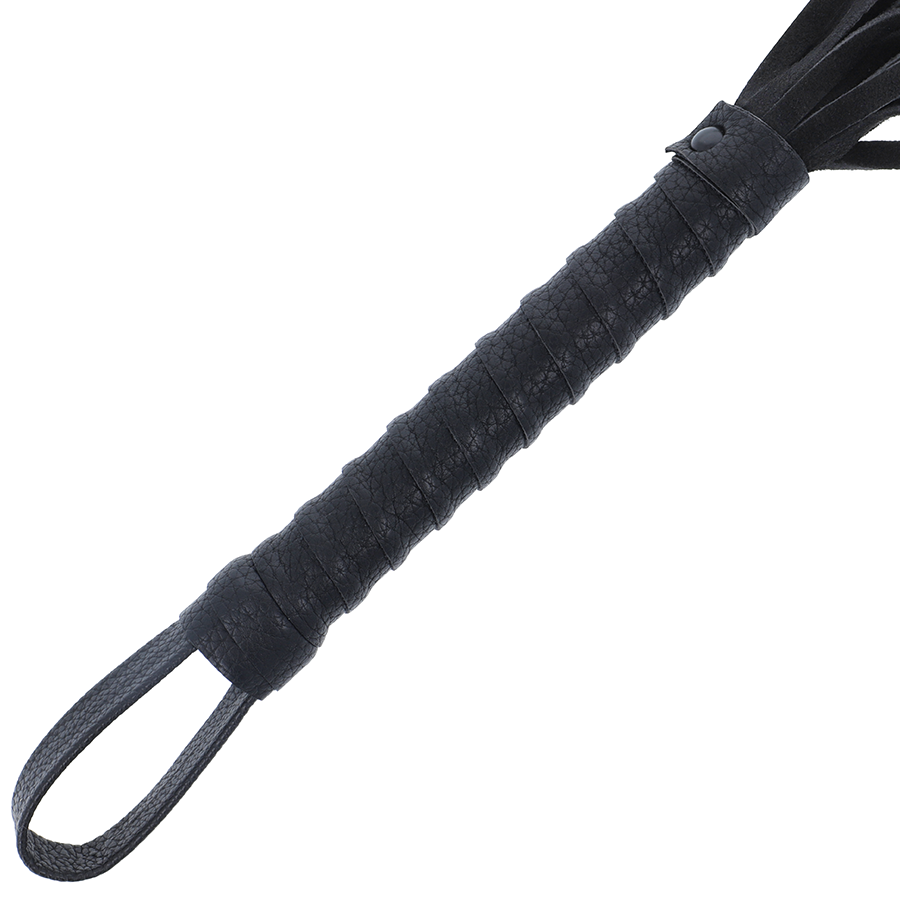 FRUSTA BONDAGE NERA CON MANICO IN PELLE - CHARME VIBE