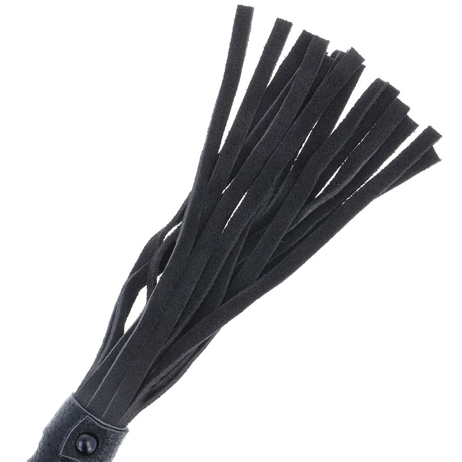 FRUSTA BONDAGE NERA CON MANICO IN PELLE - CHARME VIBE