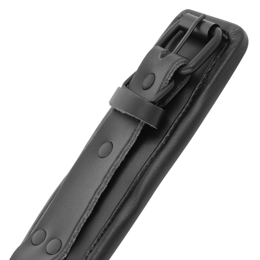 MANETTE REGOLABILI ALLA CAVIGLIA IN PELLE NERA - CHARME VIBE