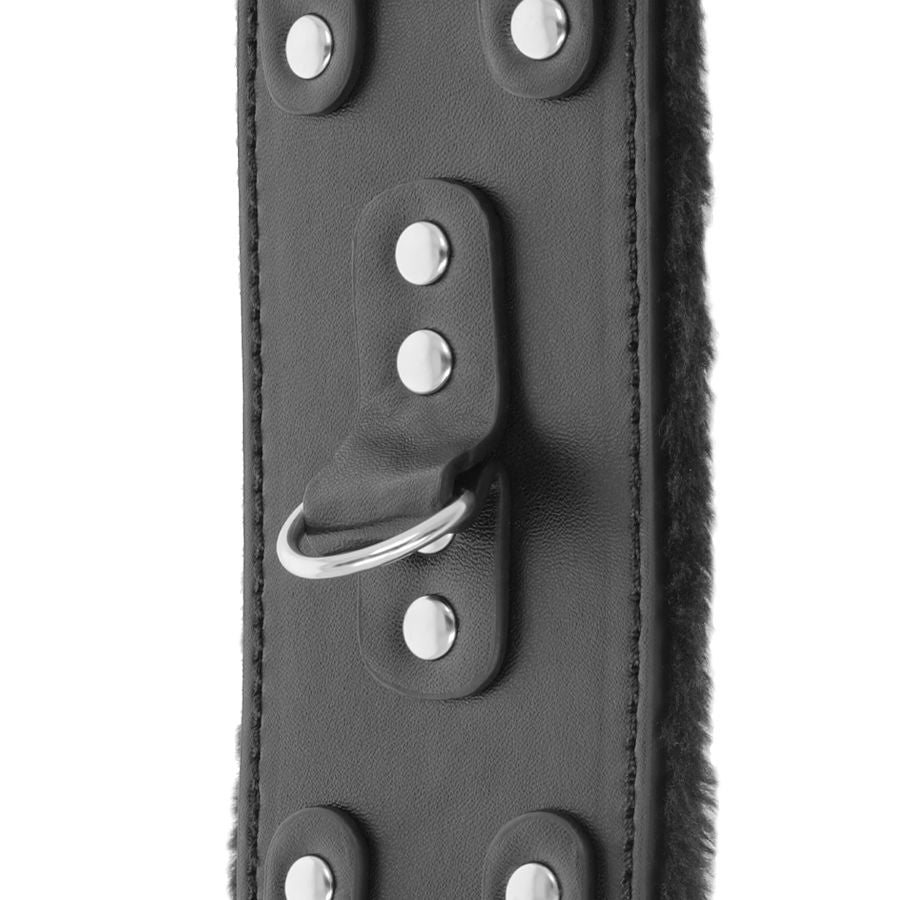MANETTE NERE REGOLABILI IN PELLE CON FODERA - CHARME VIBE
