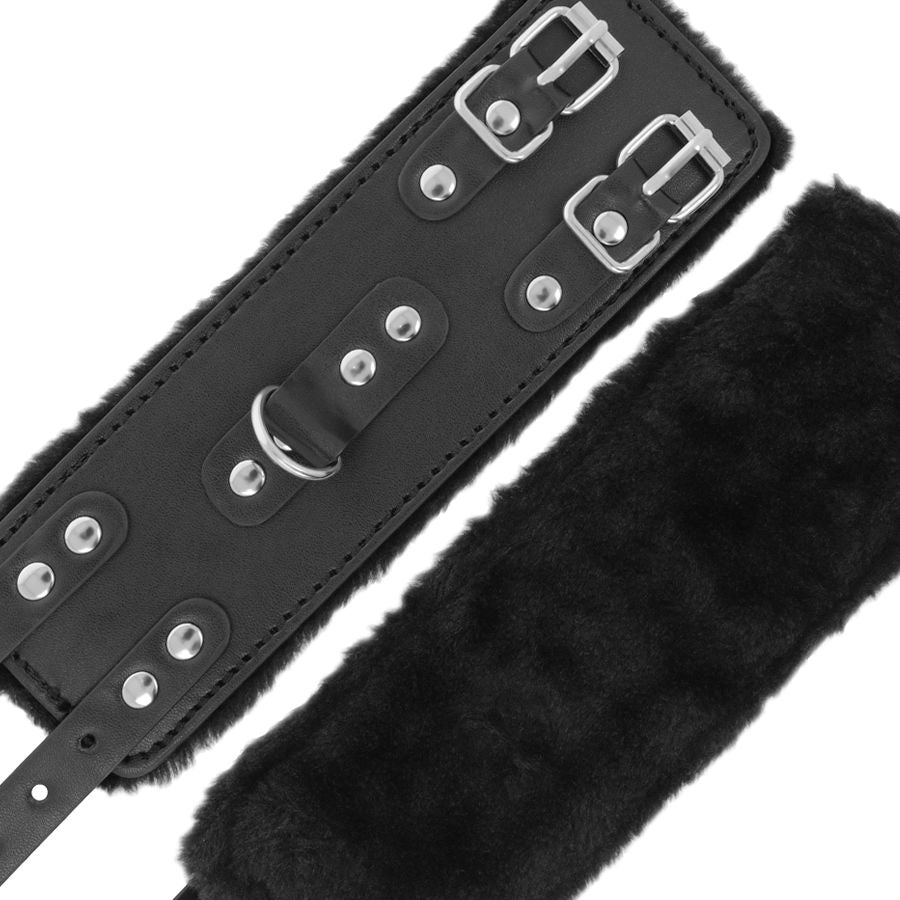 MANETTE NERE REGOLABILI IN PELLE CON FODERA - CHARME VIBE