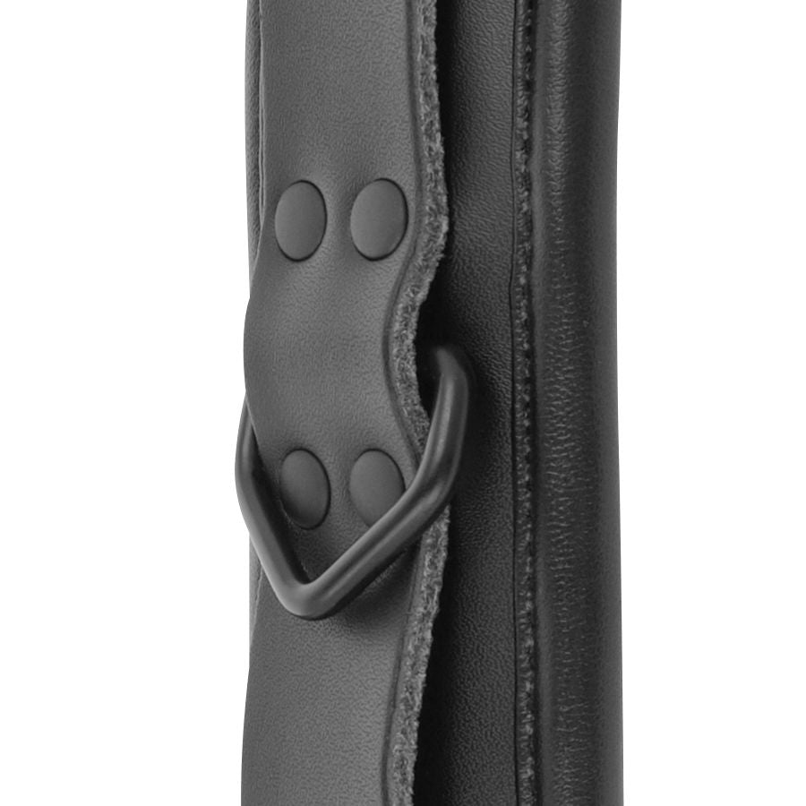 MANETTE E COLLETTO IN PELLE NERA - CHARME VIBE