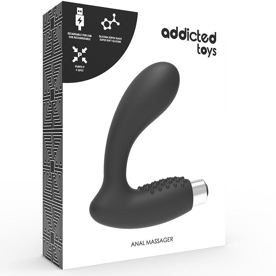 VIBRATORE PROSTATICO RICARICABILE MODELLO 5 - NERO - CHARME VIBE