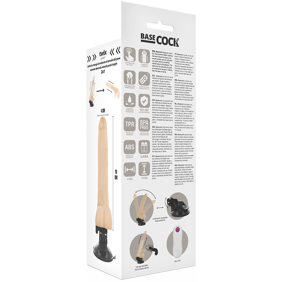 VIBRATORE TELECOMANDO REALISTICO NATURALE 19 CM O 4 CM - CHARME VIBE