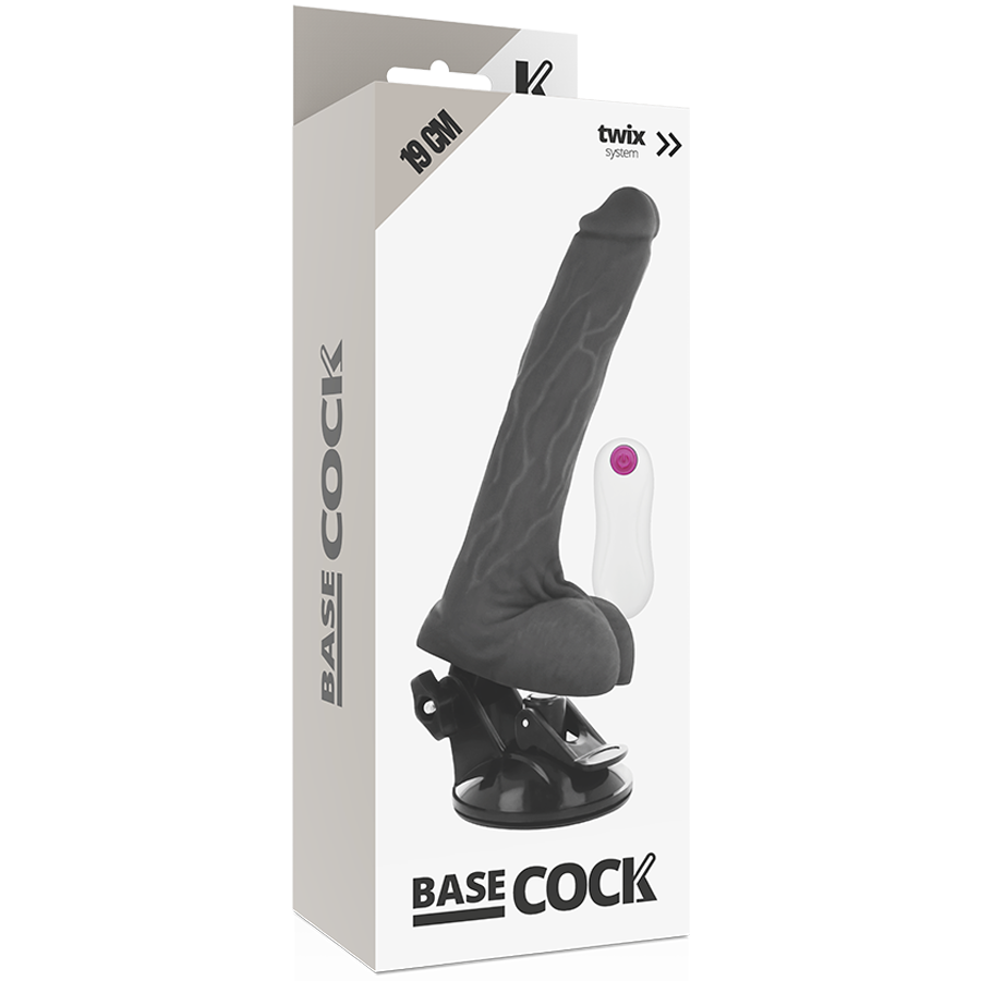 VIBRATORE REALISTICO TELECOMANDO NERO 19 CM O 4 CM - CHARME VIBE