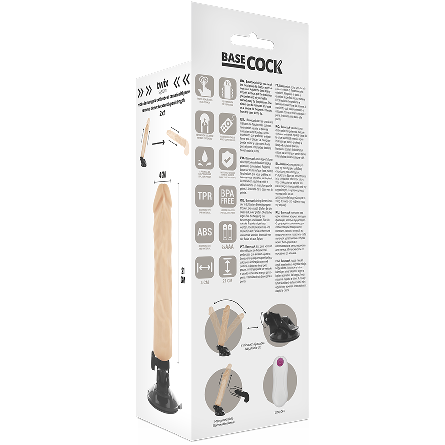 VIBRATORE REALISTICO TELECOMANDO NATURALE 21 CM O 4 CM - CHARME VIBE