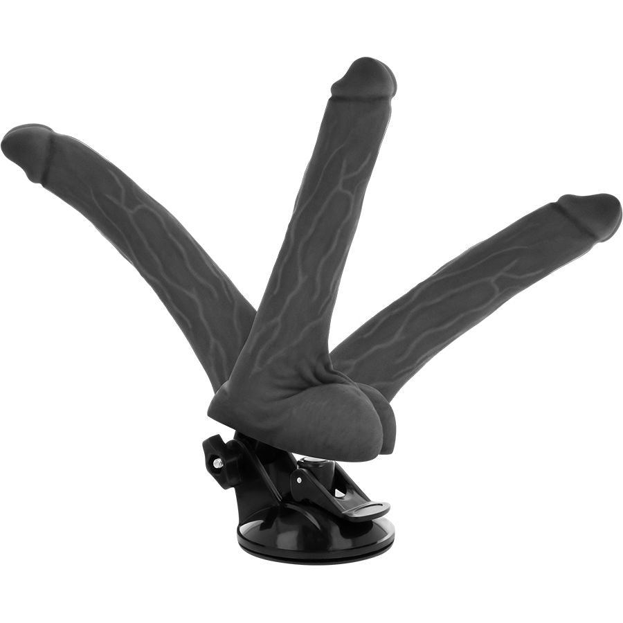 VIBRATORE ARTICOLABILE TELECOMANDO NERO 18.5 CM O 4 CM - CHARME VIBE