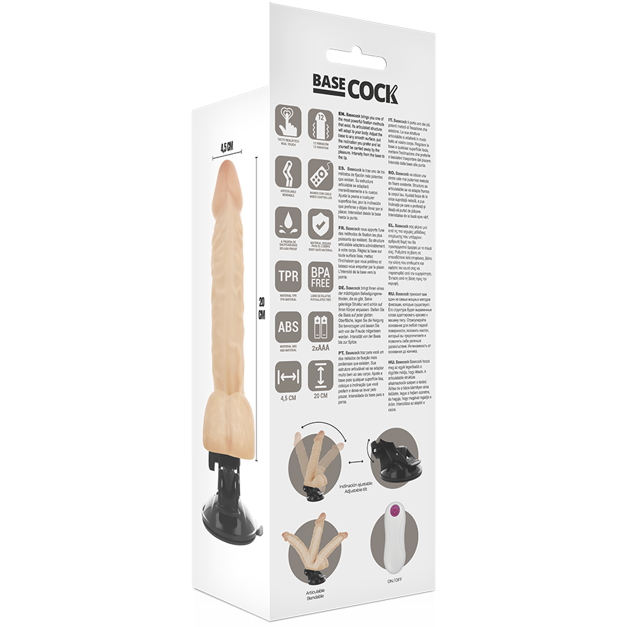 VIBRATORE ARTICOLABILE TELECOMANDO NATURALE 20 CM O 4.5 CM - CHARME VIBE
