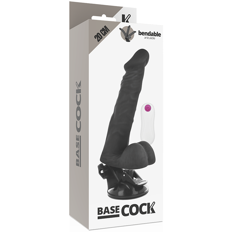 VIBRATORE ARTICOLABILE TELECOMANDO NERO 20 CM O 4.5 CM - CHARME VIBE
