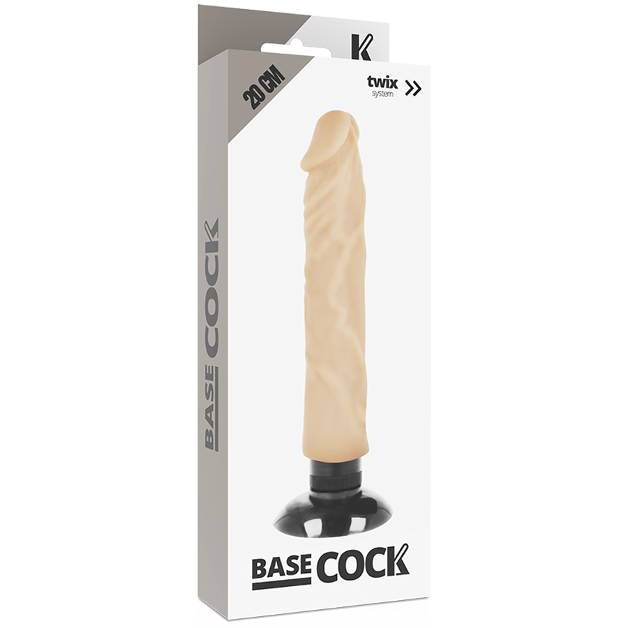 VIBRATORE REALISTICO 2-1 NATURALE 20 CM O 4 CM - CHARME VIBE