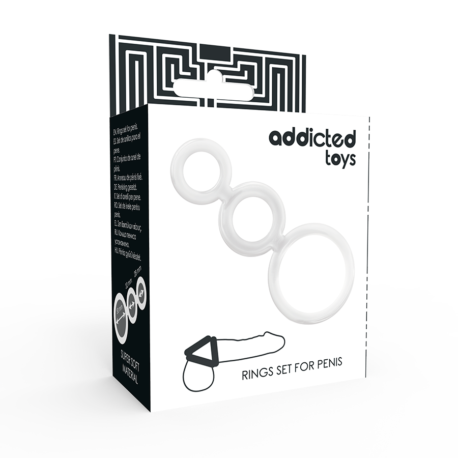 SET DI ANELLI PER PENE TRASPARENTE - CHARME VIBE