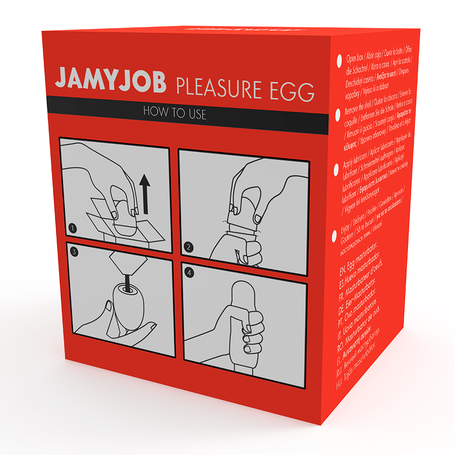 EGG MASTURBATORE VERSIONE ROSSA DISCRETT - CHARME VIBE