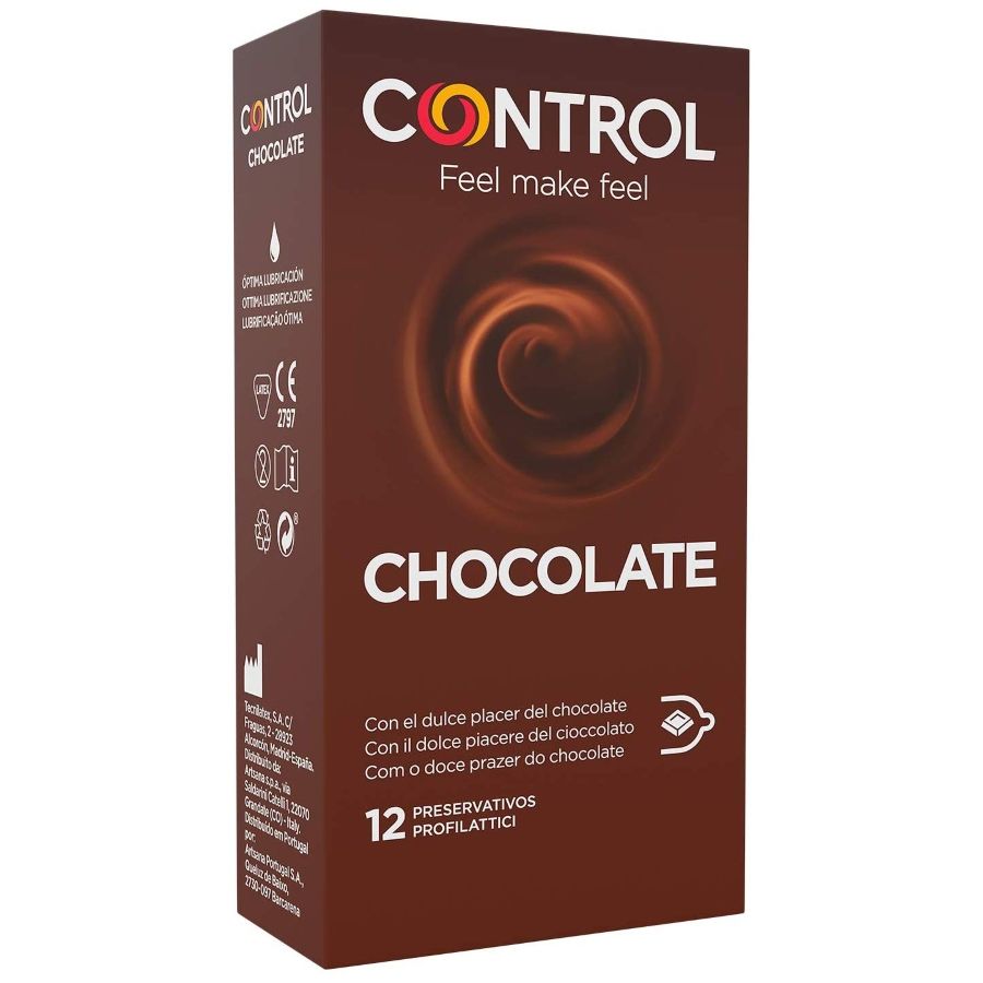 ADAPTA CHOCOLATE CONDOMS 12 UNITS- CHARME VIBE