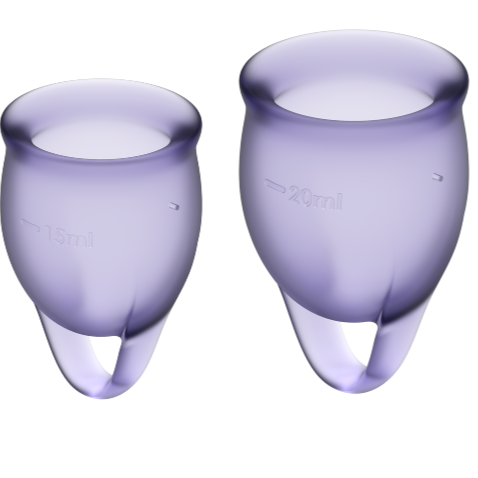 FEEL CONFIDENT COPPA MESTRUALE VIOLA 15 + 20 ML - CHARME VIBE