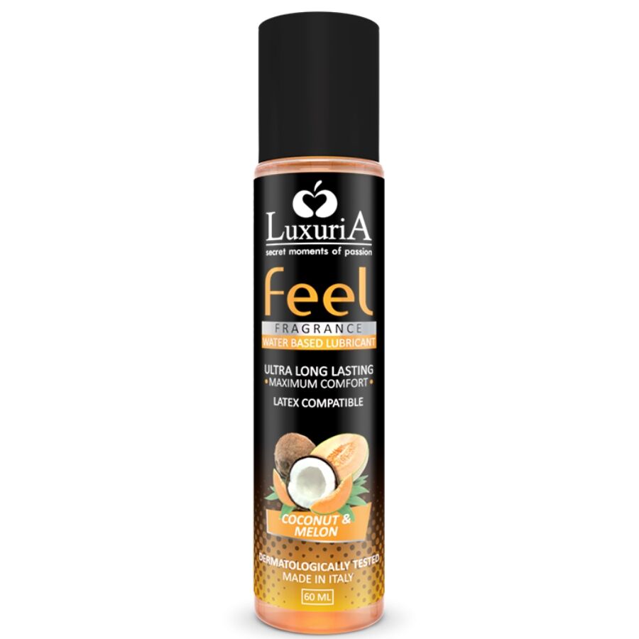 LUXURIA FEEL LUBRIFICANTE A BASE ACQUA DI COCCO E MELONE 60 ML - CHARME VIBE