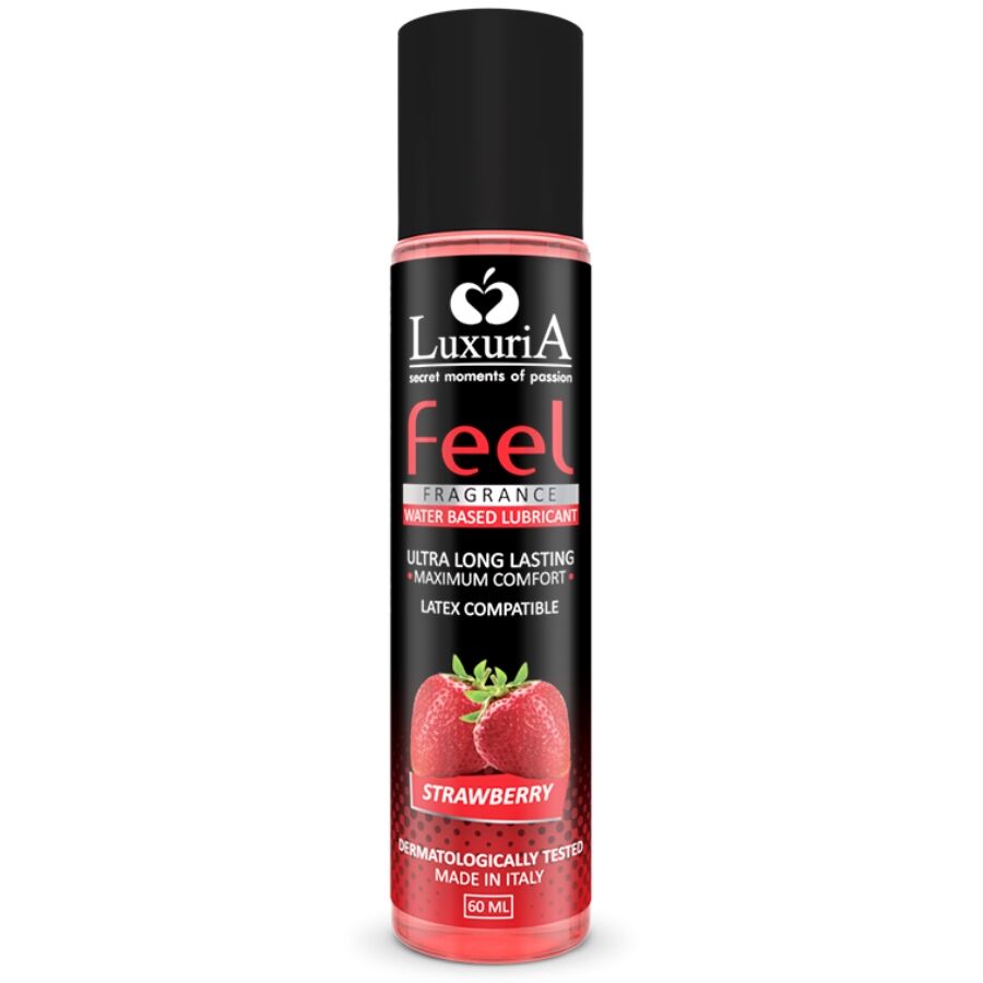 LUXURIA LUBRIFICANTE A BASE ACQUA FEEL FRAGOLA 60 ML - CHARME VIBE