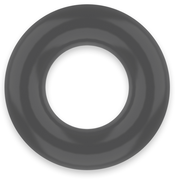 ANELLO PER PENE SUPER FLESSIBILE E RESISTENTE 3,8 CM PR04 NERO - CHARME VIBE