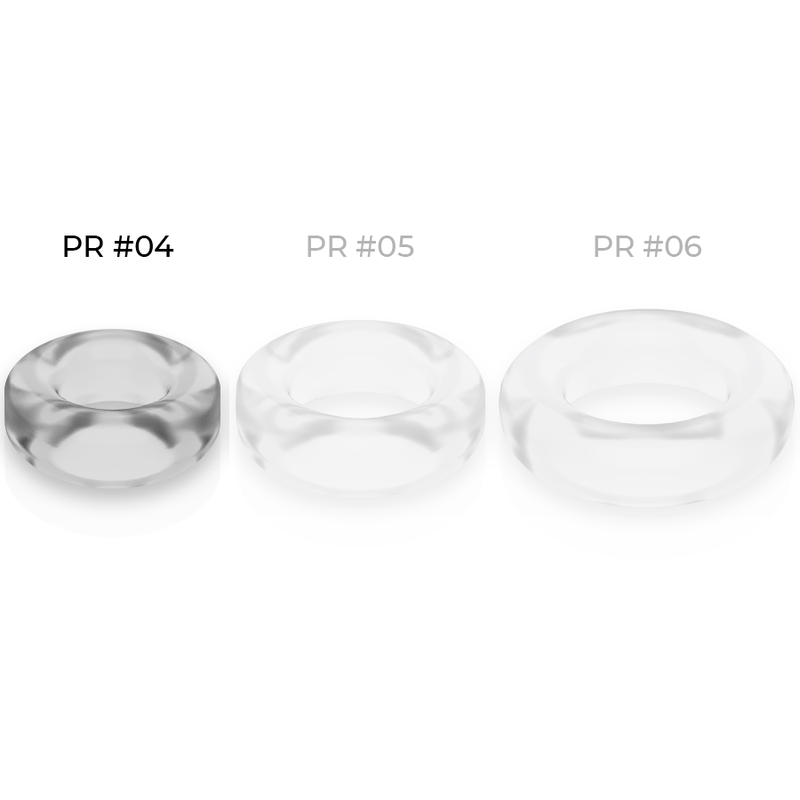 ANELLO PER PENE SUPER FLESSIBILE E RESISTENTE 3,8 CM PR04 TRASPARENTE - CHARME VIBE