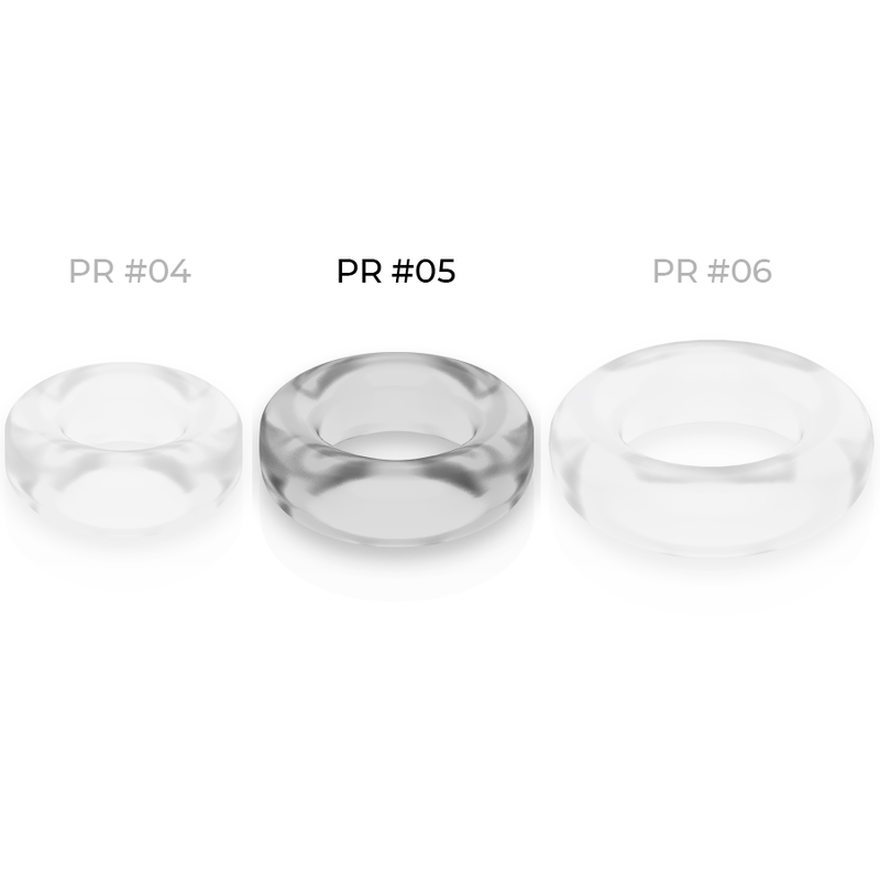 ANELLO PER PENE SUPER FLESSIBILE E RESISTENTE 4,8 CM PR05 TRASPARENTE - CHARME VIBE