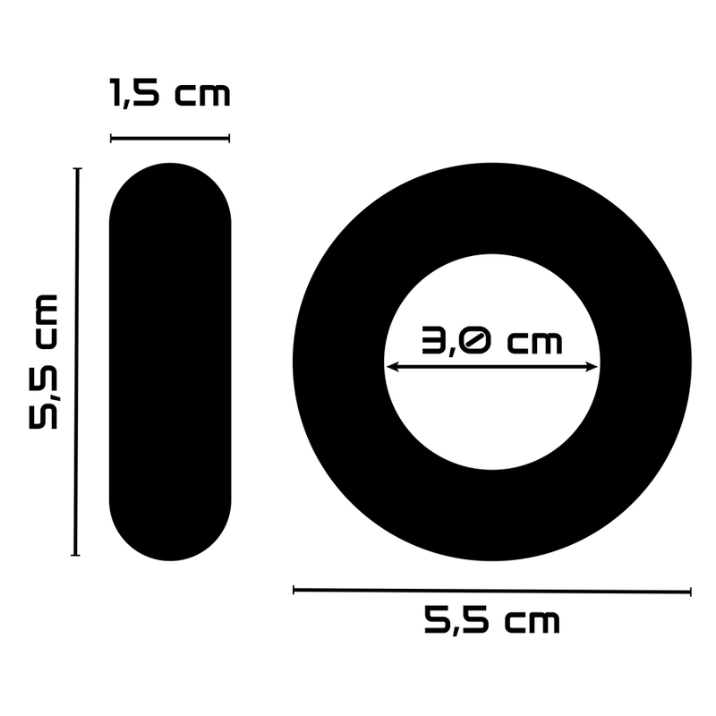 ANELLO PER PENE SUPER FLESSIBILE E RESISTENTE 5CM PR03 TRASPARENTE - CHARME VIBE