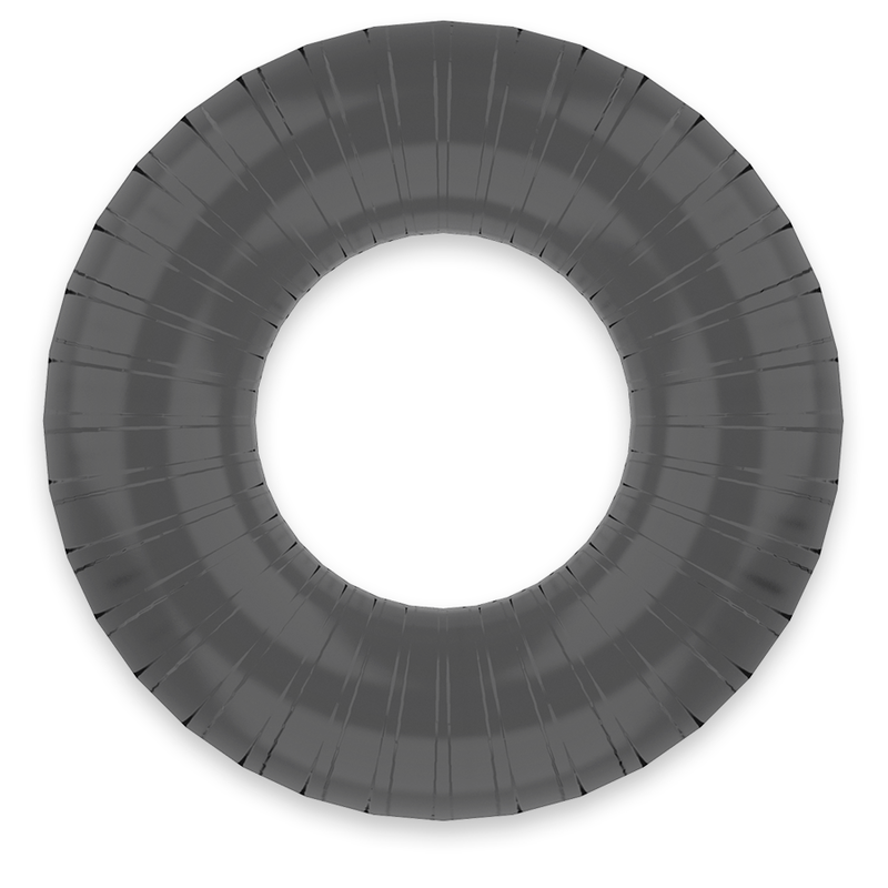ANELLO PER PENE SUPER FLESSIBILE E RESISTENTE 4,5 CM PR07 NERO - CHARME VIBE
