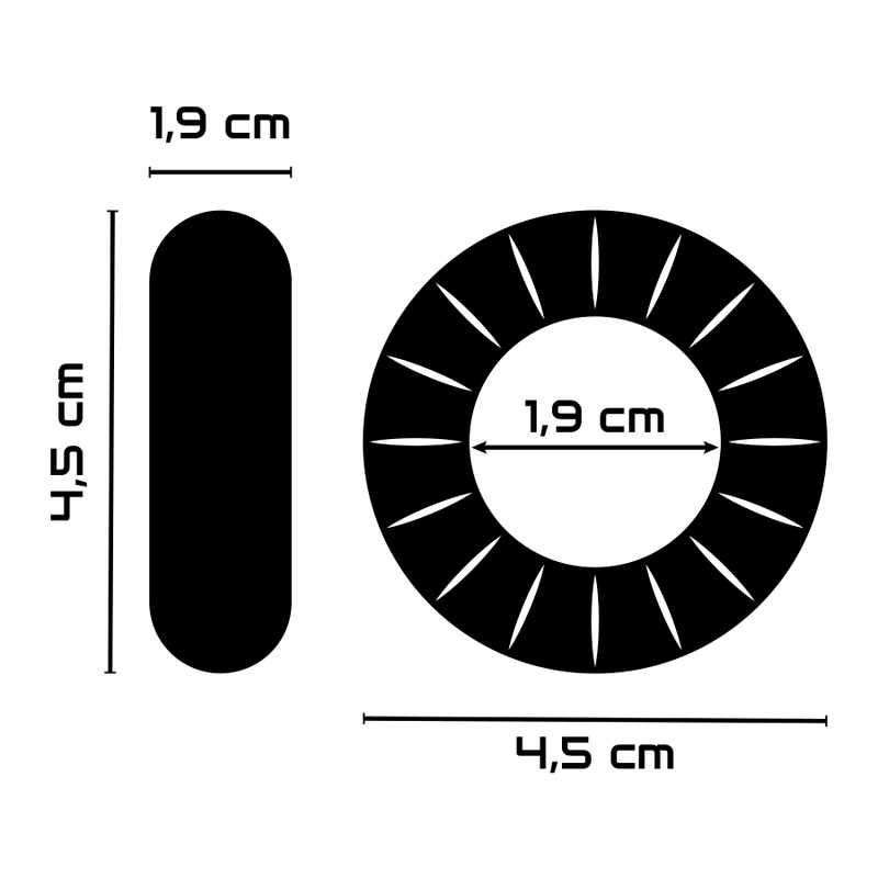 ANELLO PER PENE SUPER FLESSIBILE E RESISTENTE 4,5 CM PR07 TRASPARENTE - CHARME VIBE