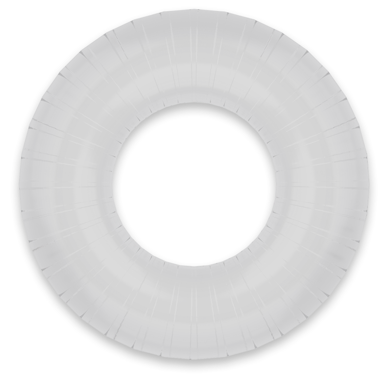 ANELLO PER PENE SUPER FLESSIBILE E RESISTENTE 4,5 CM PR07 TRASPARENTE - CHARME VIBE