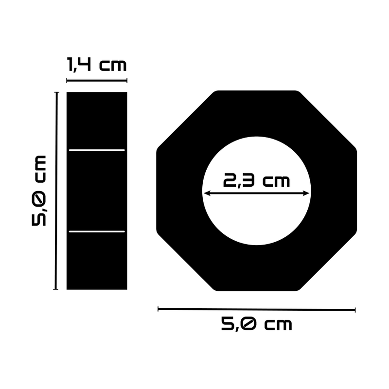 ANELLO PER PENE SUPER FLESSIBILE E RESISTENTE 5CM PR10 TRASPARENTE - CHARME VIBE