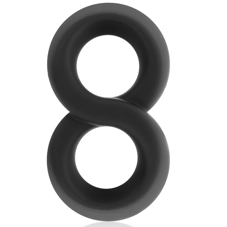 ANELLO PER PENE E TESTICOLI SUPER FLESSIBILE E RESISTENTE PR12 NERO - CHARME VIBE