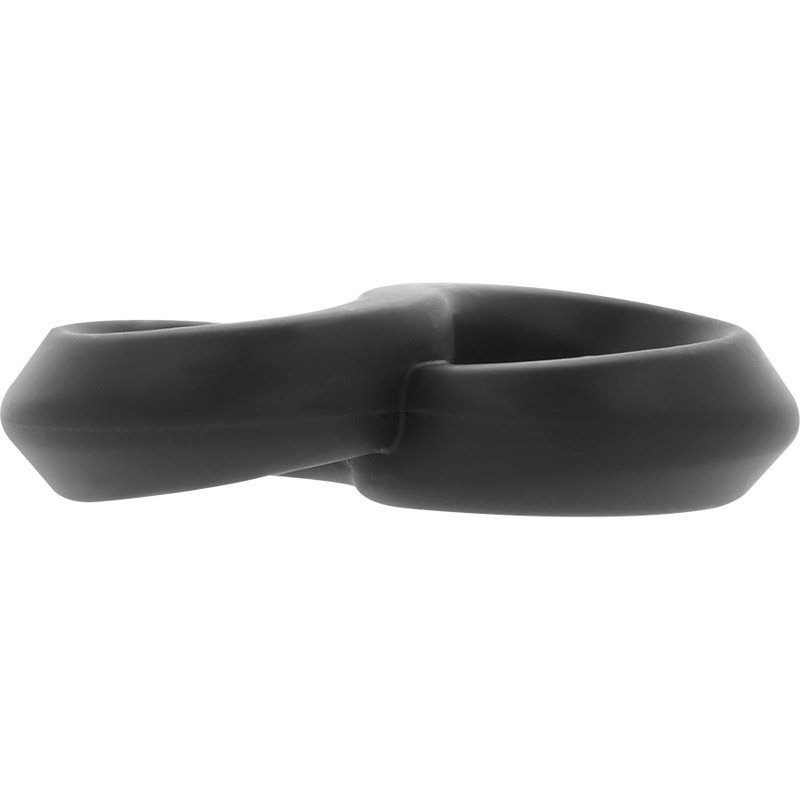 ANELLO PER PENE E TESTICOLI SUPER FLESSIBILE E RESISTENTE PR12 NERO - CHARME VIBE