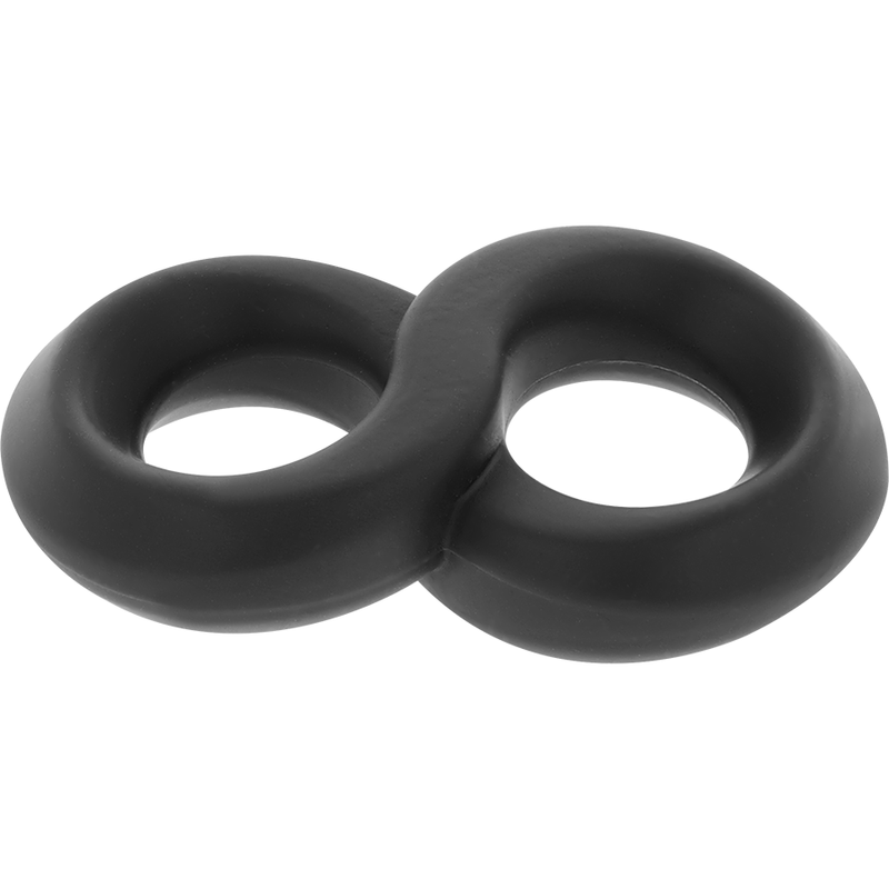 ANELLO PER PENE E TESTICOLI SUPER FLESSIBILE E RESISTENTE PR12 NERO - CHARME VIBE